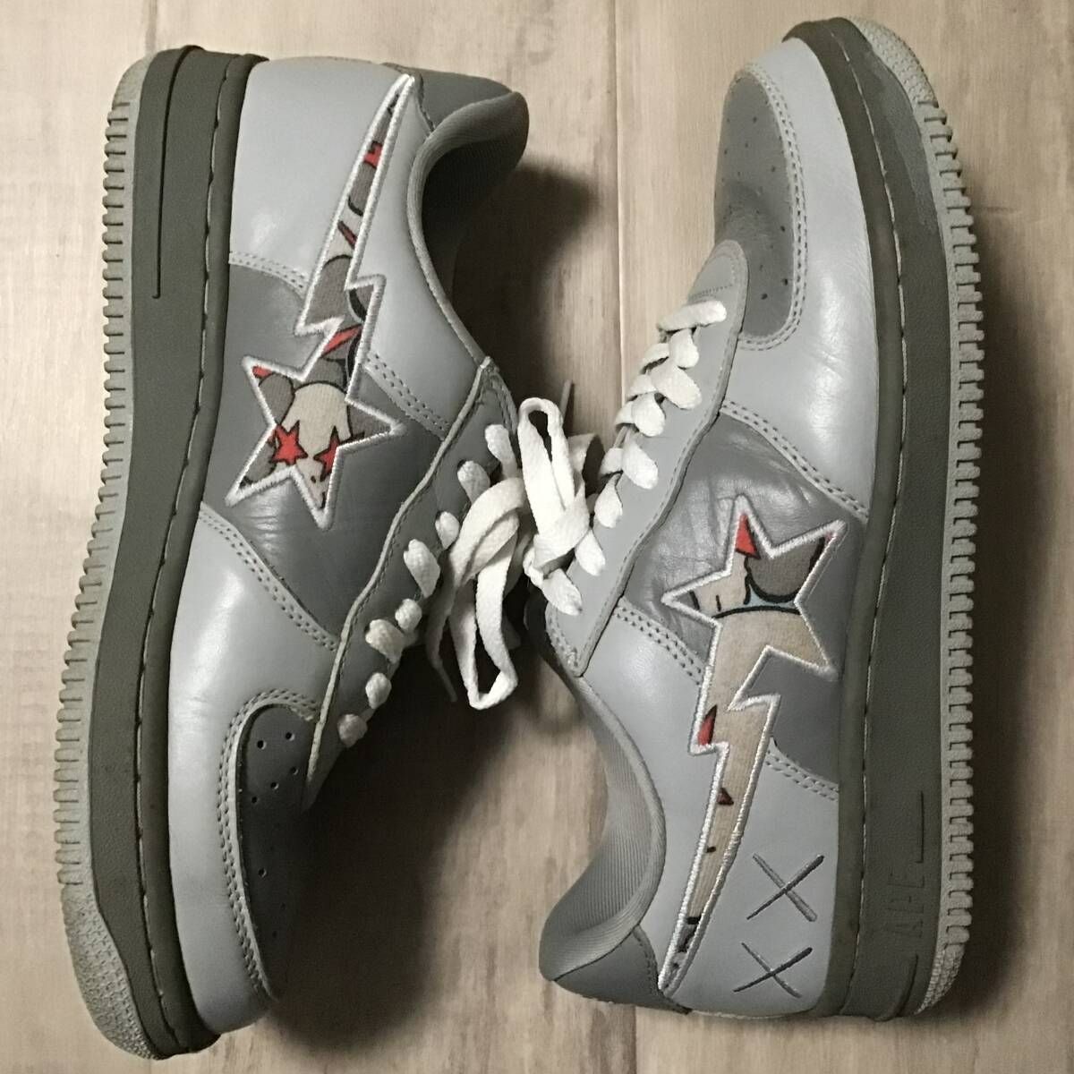 KAWS × BAPE STA レザー スニーカー 26.5cm a bathing ape star