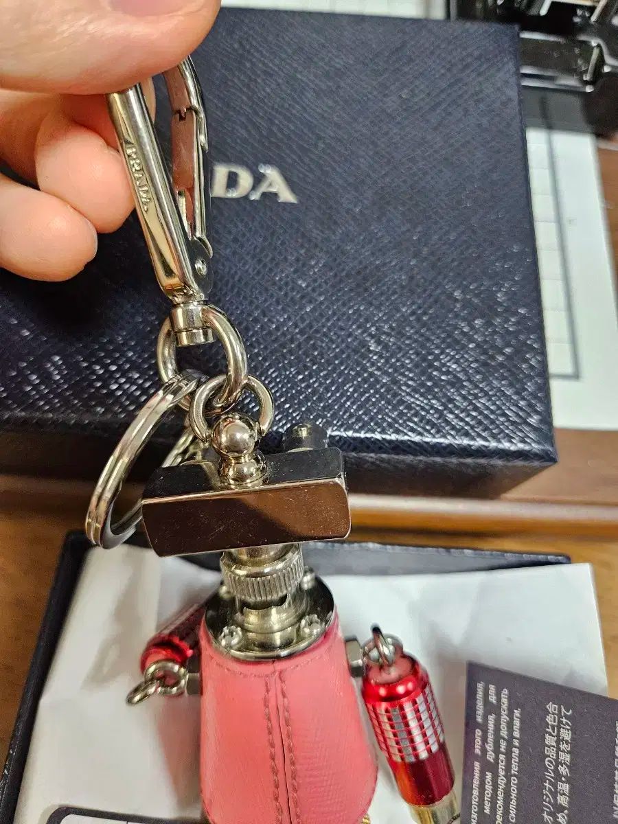  PRADA プラダ ロボット キーホルダー ピンク フルセット キーホルダー キーリング 小物