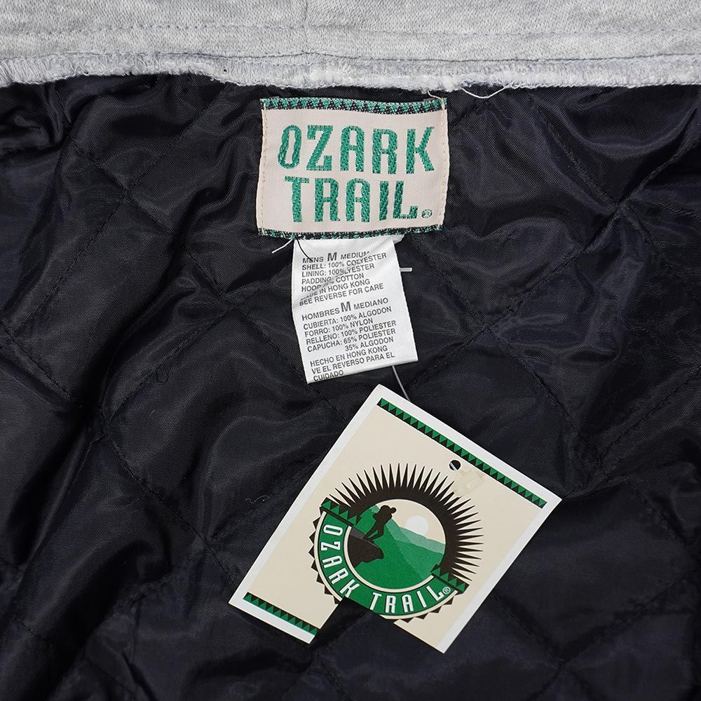 OZARK TRAIL ♥ デッドストック 90s 90年代 キルトライナー フーディーネルシャツ フランネル プリントネル USA ヴィンテージ アメリカ 古着 メンズ シャツ グリーン系 チェック柄 M