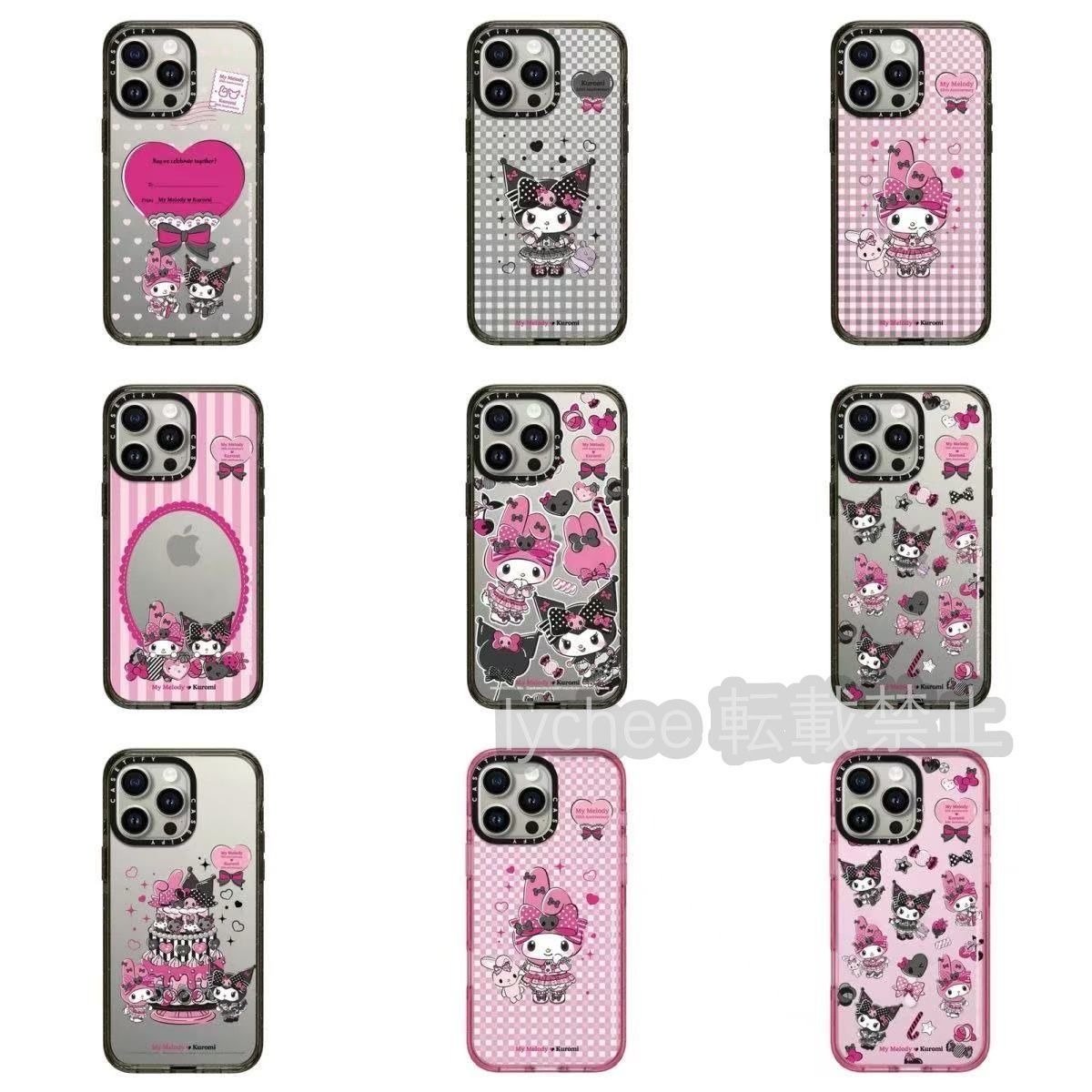 iPhoneアクセサリー CASETIFY KUROMI ROCKET iPhone16pro max Sanrio Kuromi CASETiFY Rocket Collectible Phone Case iPhone