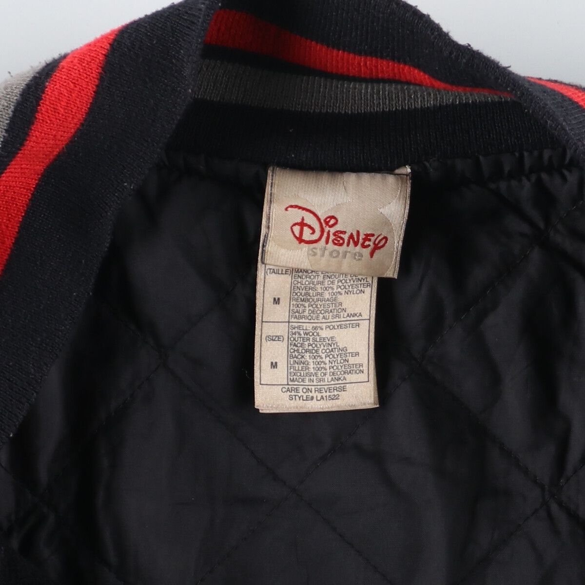古着 Disney Store THE INCREDIBLES Mr.インクレディブル 袖革ウール 