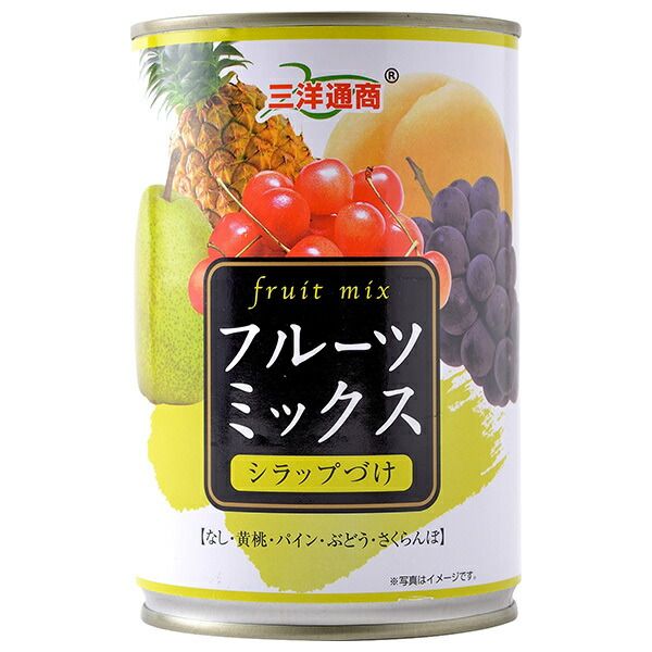 三洋通商 フルーツミックス 425g缶×24個入× 2ケース ｜ 缶詰 フルーツ 果実 くだもの ミックス