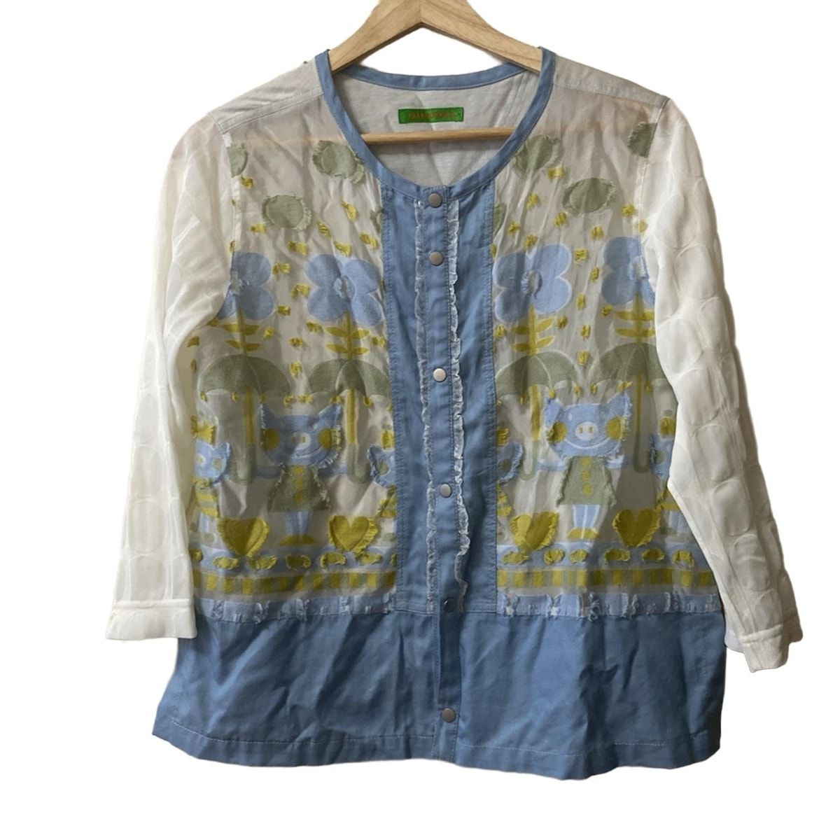 ナ*ロ様 【美品】OLLEBOREBLA アルベロベロ　シャツコート　お花ポケッ ALBEROBELLO/OLLEBOREBLA(アルベロベロ/オレボレブラ) 長袖