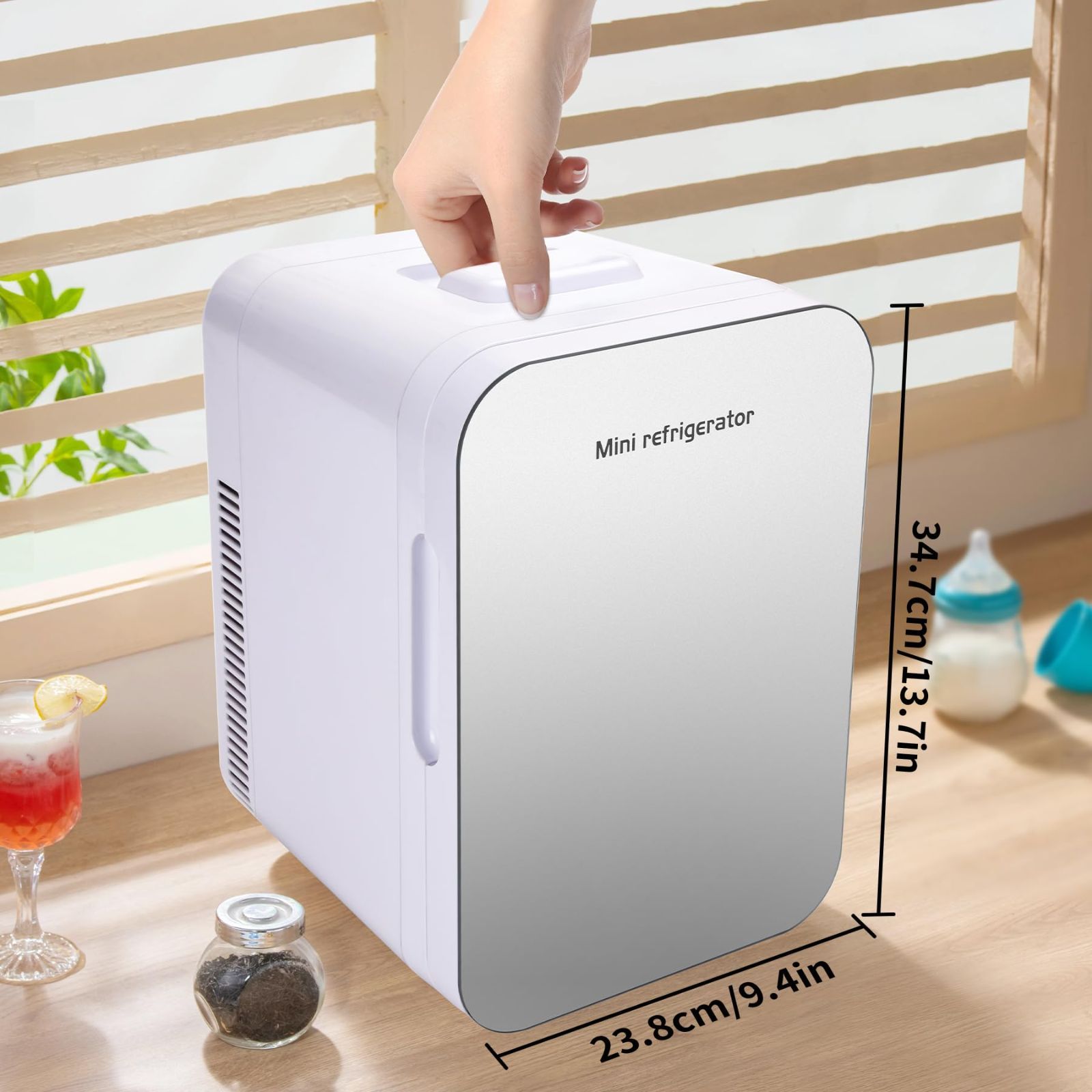 Msake ミニ冷蔵庫 10L 小型 冷蔵庫 ポータブル 冷温庫 0℃~60℃ 楽天市場