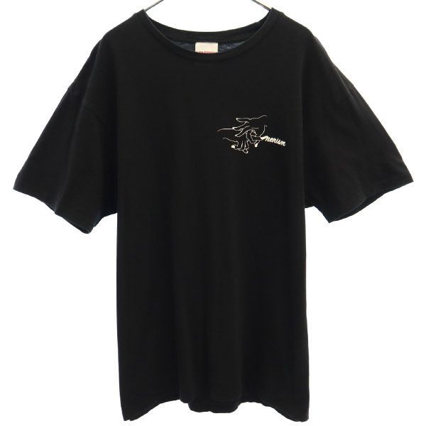 ロンリズム USA製 プリント 半袖 Tシャツ L ブラック系 LONERISM メンズ 【中古】  【230801】 メール便可