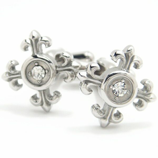 クロス×クリアストーン カフス カフスボタン カフリンクス cufflinks cuffs メンズ 男性 スーツアクセサリー専門店 父の日 ギフトにも 誕生日 プレゼント プチギフト おしゃれ カフスマニア