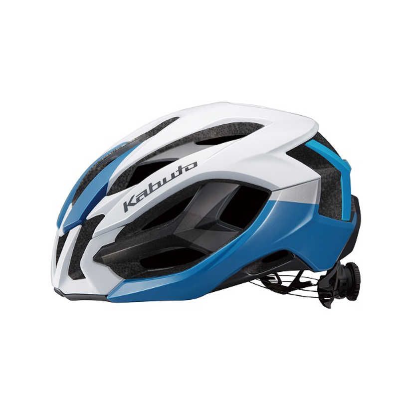 送料無料 ♥ 未開梱 オージーケーカブト 自転車用ヘルメット イザナギ Lサイズ 59～60cm|G-1 ホワイトブルー IZANAGI