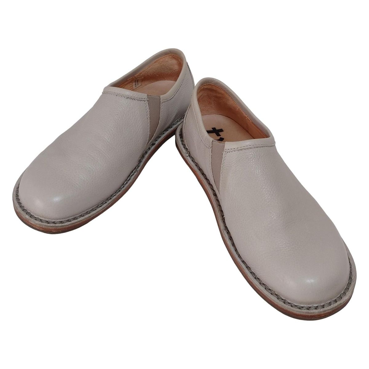 trippen トリッペン スリッポン 38 レディース - ライトグレー レザー
