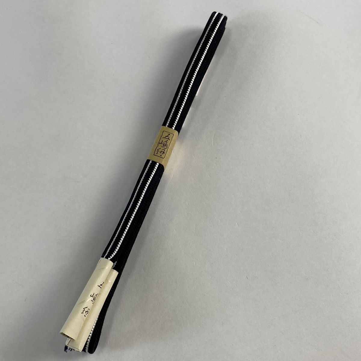 帯締め 名品 無形文化財 五嶋紐 江戸組紐 黒 正絹 和装小物