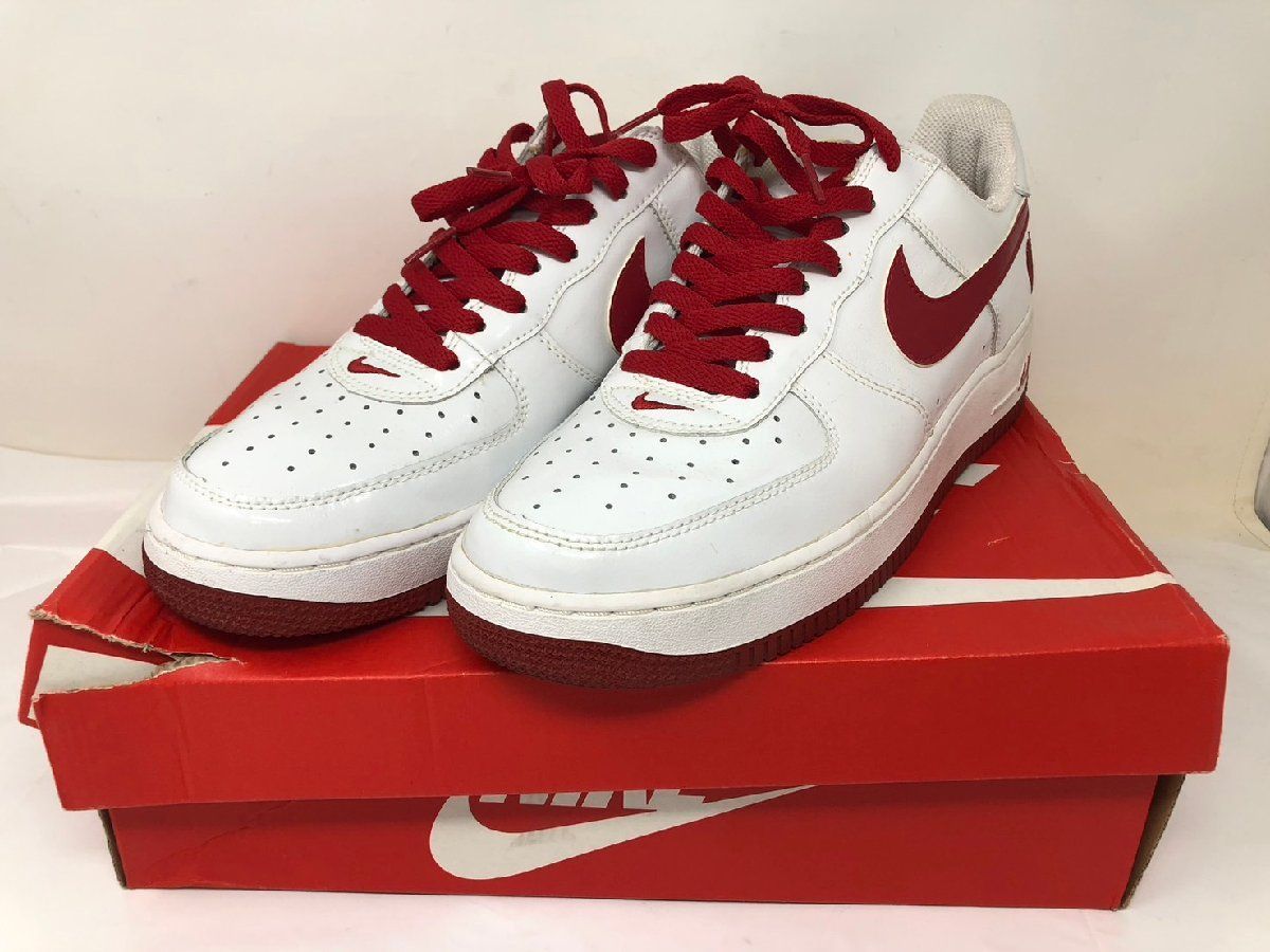 ◇NIKE 307109-161 WMNS AIR FORCE 1 VALENTINE DAY WHITE RED