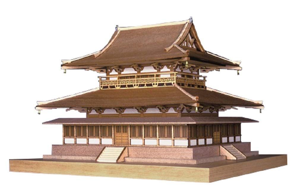 Style 金堂 ウッディジョー 1|150 法隆寺 金堂 木製模型 組立キット