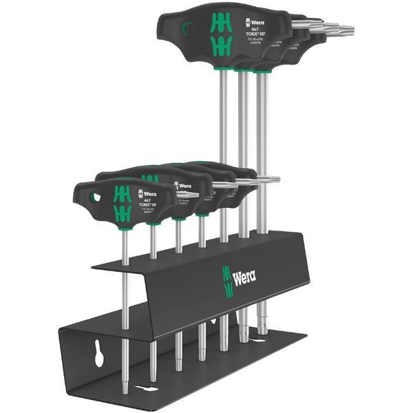 WERA ヴェラ 7本組 T型 HEX レンチセット メタルラック付き トルクスドライバー 023456 工具 ツール DIY 作業工具 道具