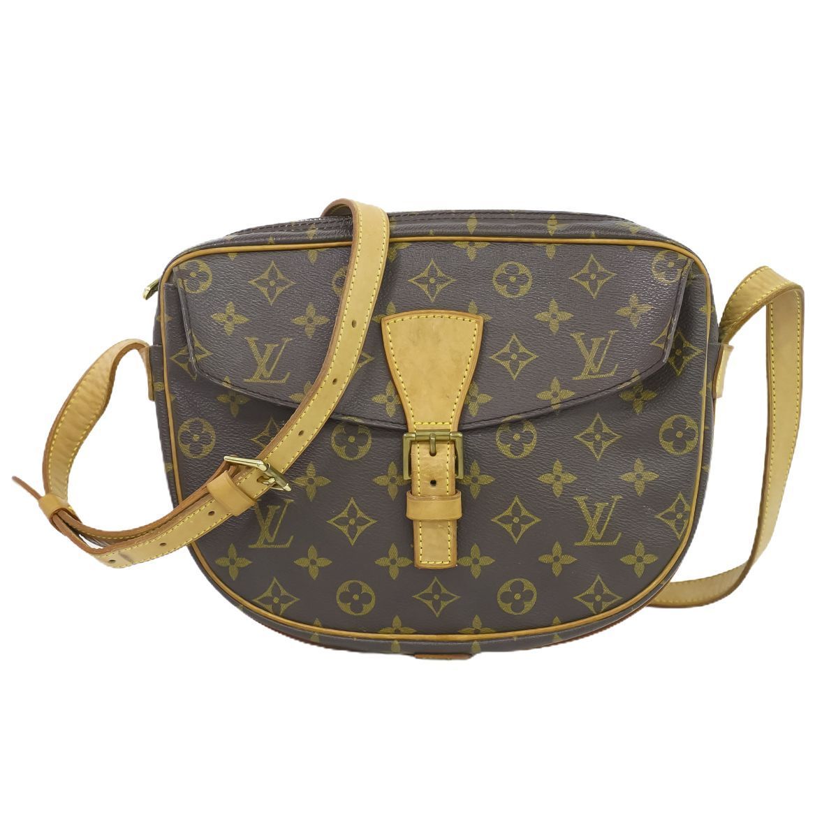 本物 ルイヴィトン LOUIS VUITTON LV ジュヌフィーユ モノグラム ショルダーバッグ ポシェット ブラウン M51226 Jeune Fille ビトン バッグ