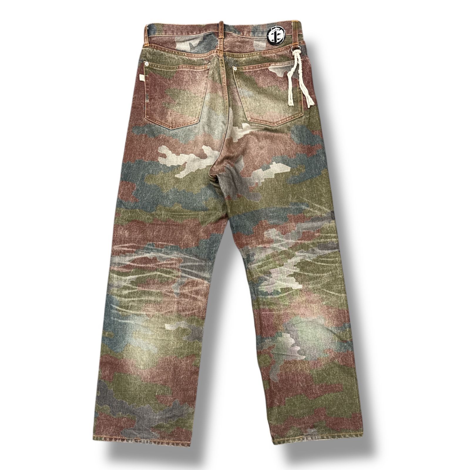 FAF Fake As Flowers CAMO AGED DENIM PANTS エイジドカモデニム FAF Fake As Flowers CAMO AGED DENIM PANTS エイジドカモデニム