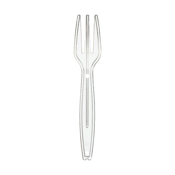 まとめ サンナップ 試食用 ミニフォーク 90mm 個包装 MF100P-CL 1パック 100本 ×30セット