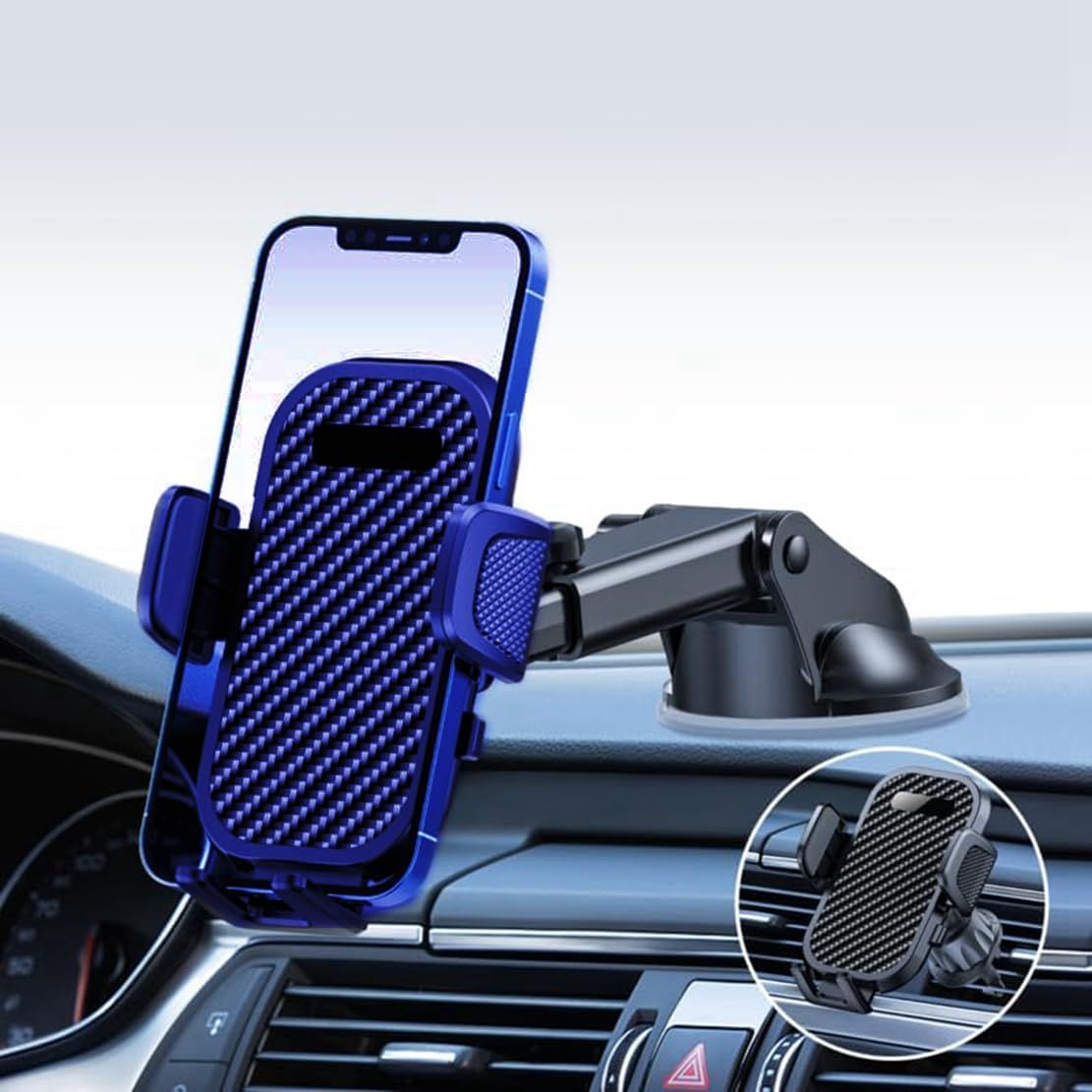 スマホホルダー 車 車 スマホスタンド 車載ホルダー 車 車載 2in1 粘着ゲル吸盤＆エアコンクリップ付き スマホスタンド 携帯 片手操作 360度回転 自由調節 取り付け簡単 全車種対応 3.8-6.7イン