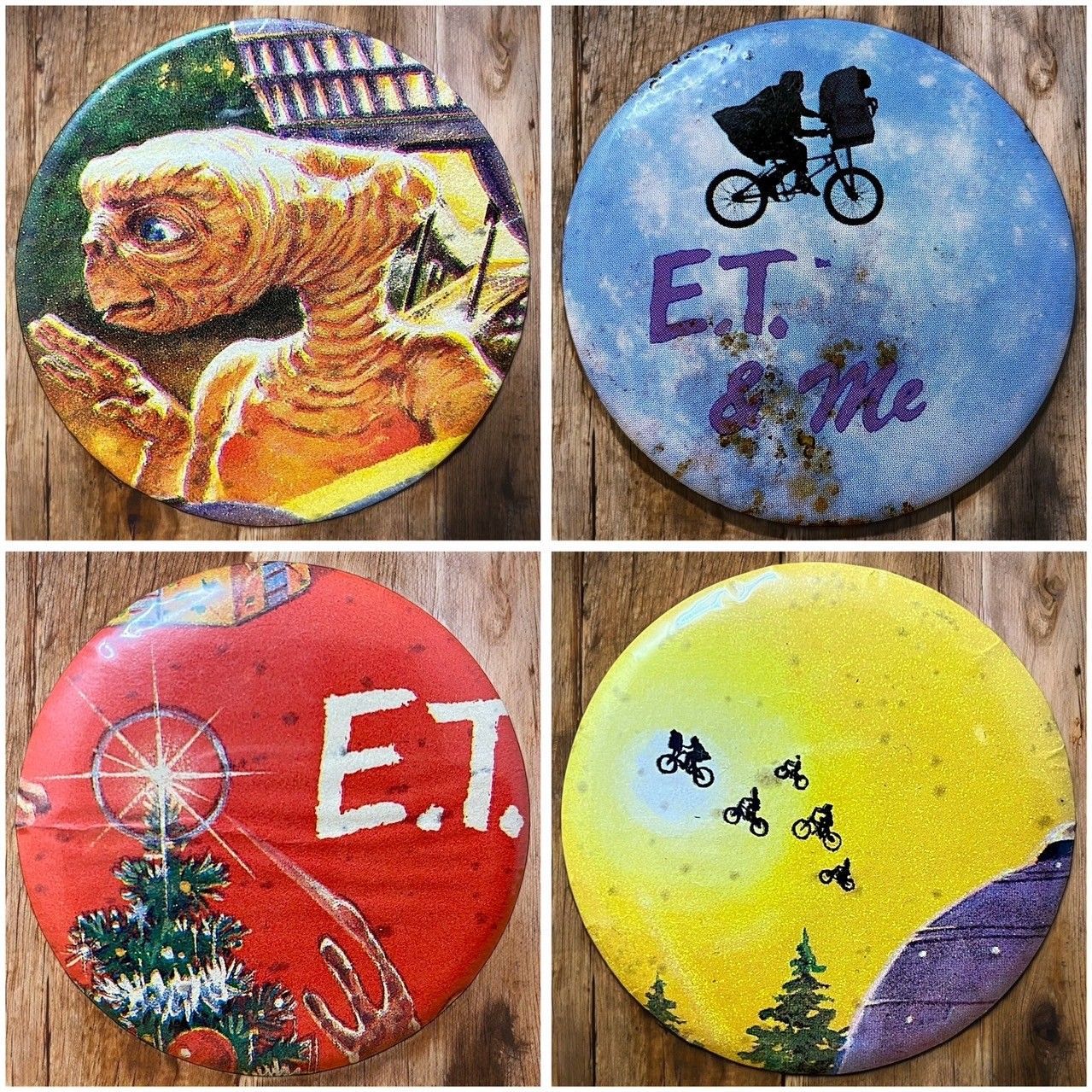ET ET Movie Western Movie Steven Spielberg Can Badge Vintage Antique 50s ~ 60s 70s 80s 90s 00s Small Accessories Used Clothes Purchase Rock Biker American Casual Street P10/