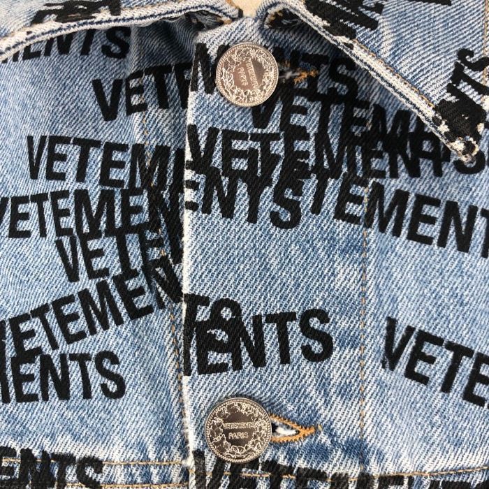 ヴェトモン VETEMENTS 2022SS スタンプロゴデニムジャケット G