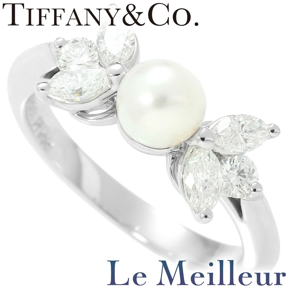ティファニー TIFFANY&Co. パールリング 指輪 真珠 ダイヤモンド