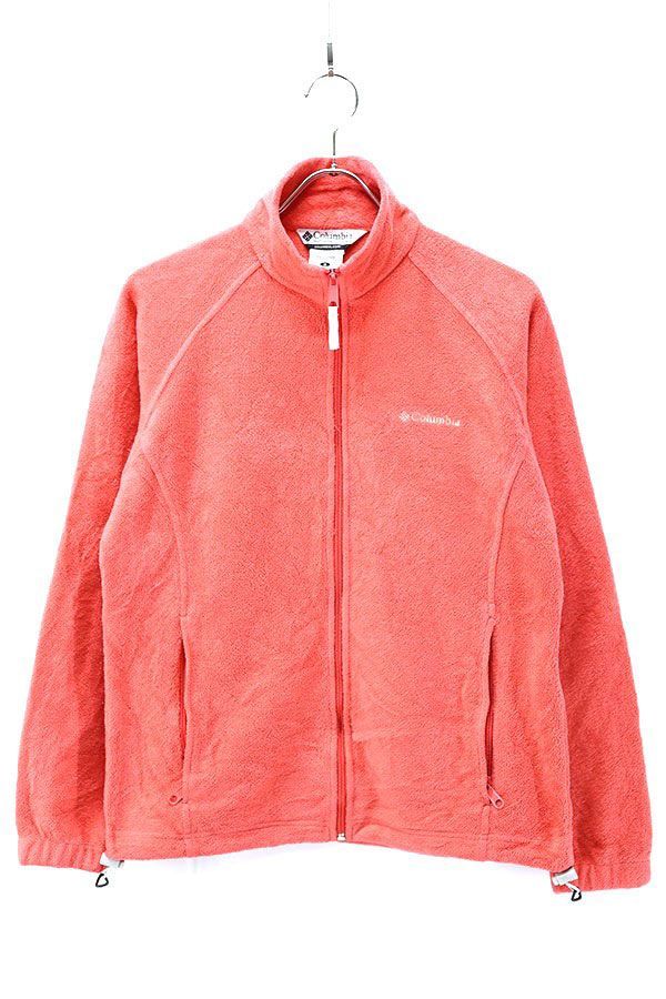 USED Womens 90s Columbia Pink Fleece Jacket Size S 古着