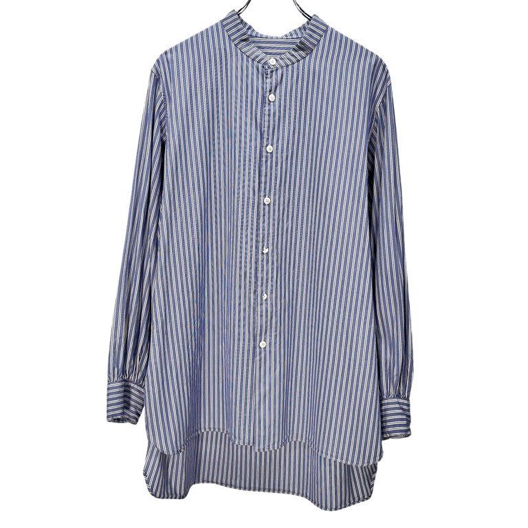 CASEY CASEY 22SS LIGNIERE SHIRT RACCOURCI HOMME NATURAL NAVY