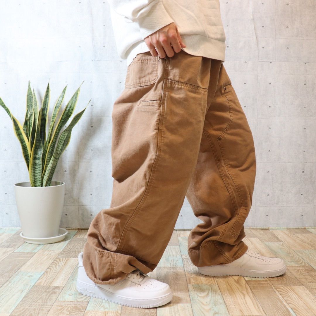 【希少サイズ】Carhartt ダブルニー　ワークパンツ　ダボパン　W46