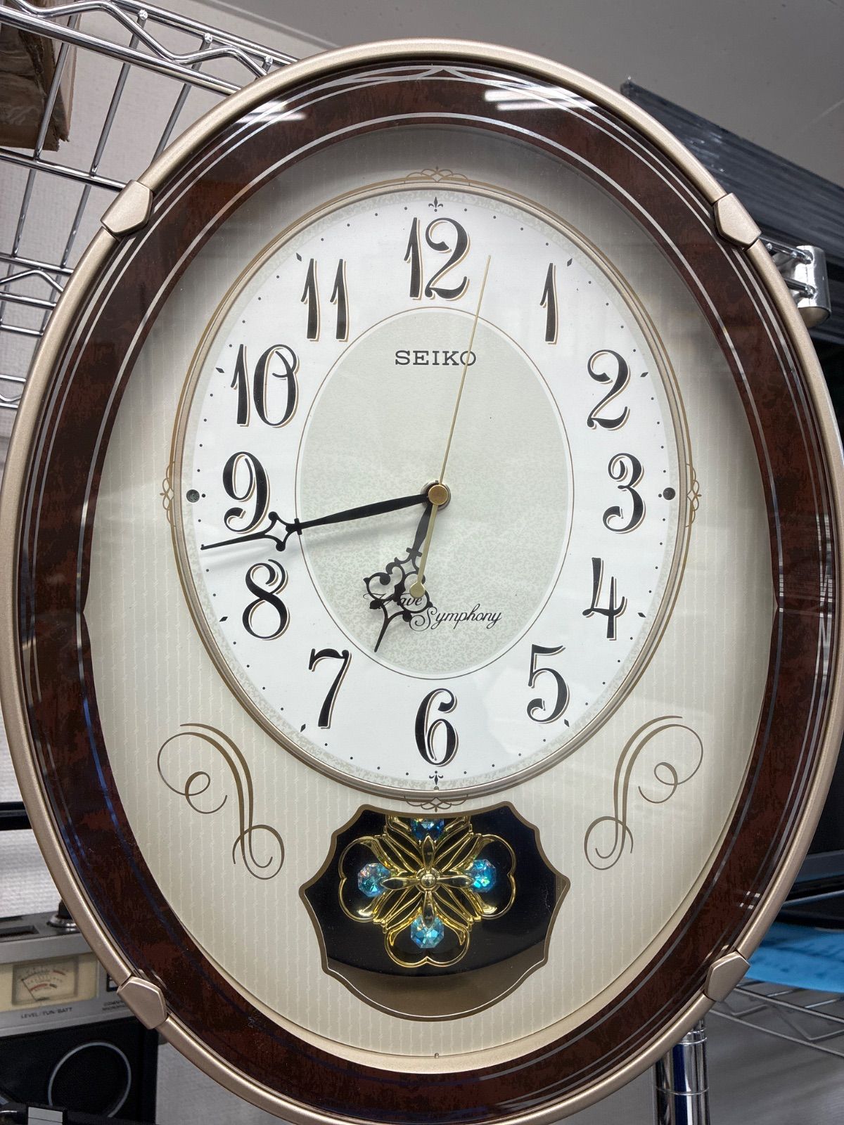 時報音色が選べます SEIKO電波メロディ掛時計