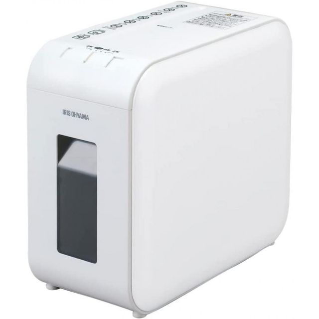 アイリスオーヤマ 静音シュレッダー P6HS75C-W ホワイト 家庭用