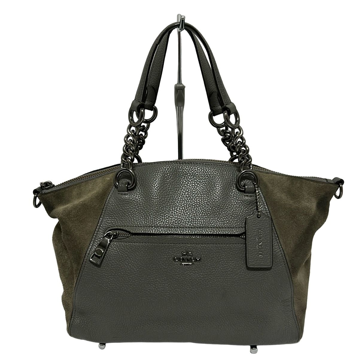 COACH(コーチ) ハンドバッグ - 20166 グレー×グレーベージュ