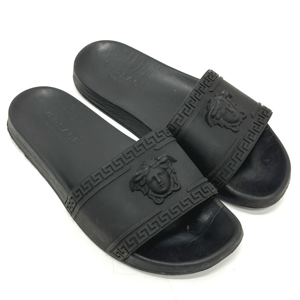 VERSACE■ヴェルサーチェ メドゥーサモチーフ レザー サンダル VERSACE ヴェルサーチ サンダル メデューサ ラバー - メルカリ