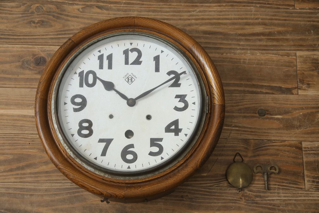 ヴィンテージ　木製　時計　TOKYO MARK 東京マーク ☆事前問合せ必須☆ TOKYO MARK 東京マーク TUKYO MARK 振り子