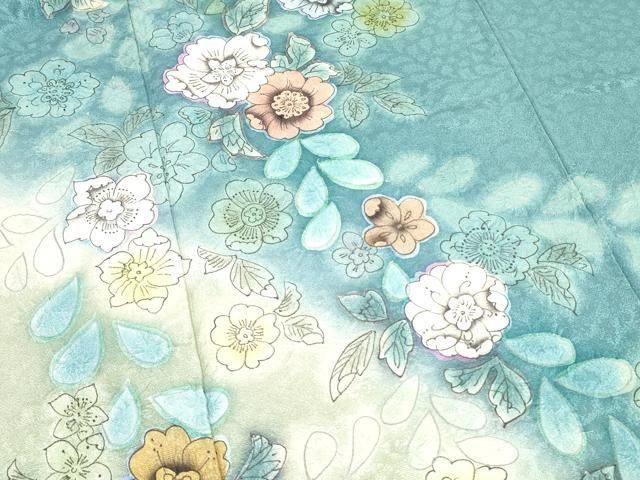 平和屋着物○訪問着 絞り 辻が花 暈し染め 正絹 逸品 DAAR0207yyy