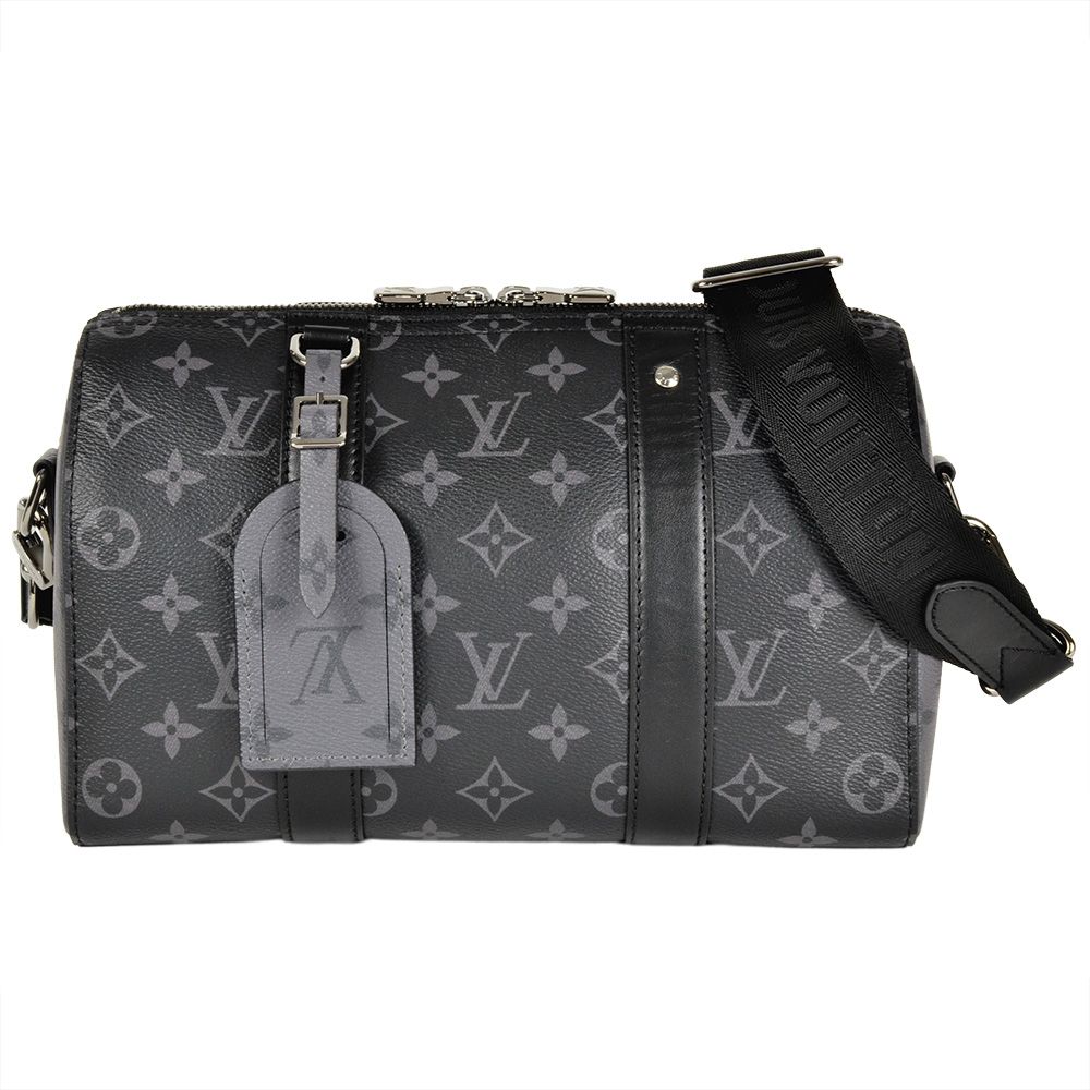 ルイヴィトン LOUIS VUITTON シティ キーポル ショルダーバッグ M45936 ブラック RFID モノグラム エクリプス メンズ