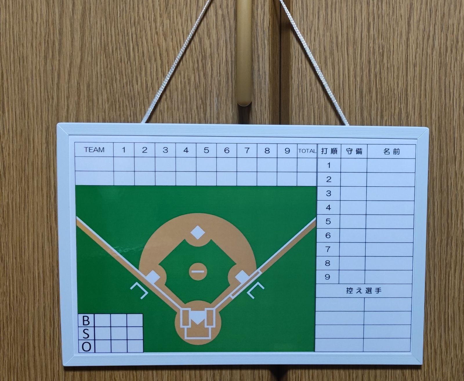 野球作戦ボード Mサイズ マグネット付き(オマケ) 野球ホワイトボード