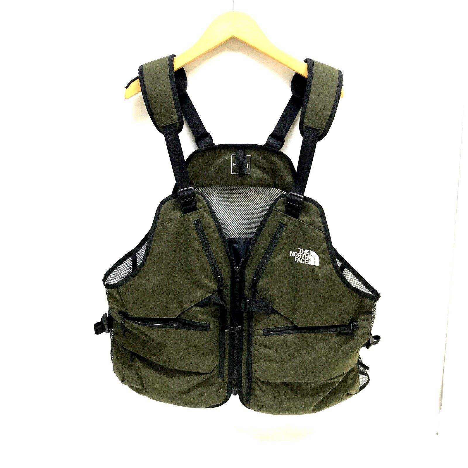 THE NORTH FACE ザノースフェイス Gear Mesh Vest NP22231 ギアメッシュベスト ベスト メンズ Mサイズ カーキ キャンプ アウトドア TA3387