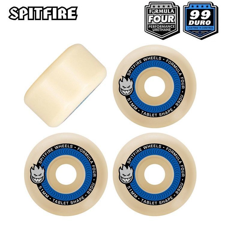 新品SPITFIRE FORMULA FOUR 51MM 99Duro海外正規品 SPITFIRE】FORMULA FOUR 99DURO CONICAL SHAPE スピット