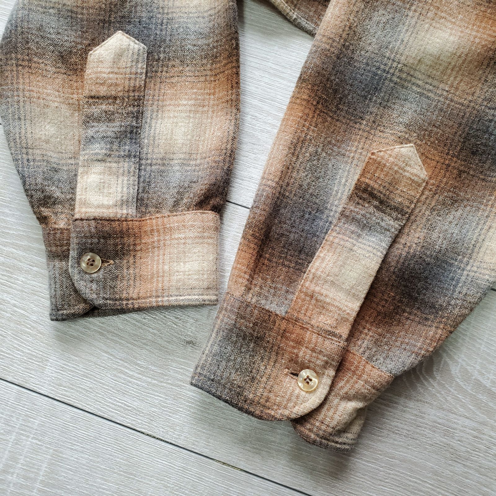 PENDLETONペンドルトン□美品 70s vintage USA製 オンブレ チェック柄 
