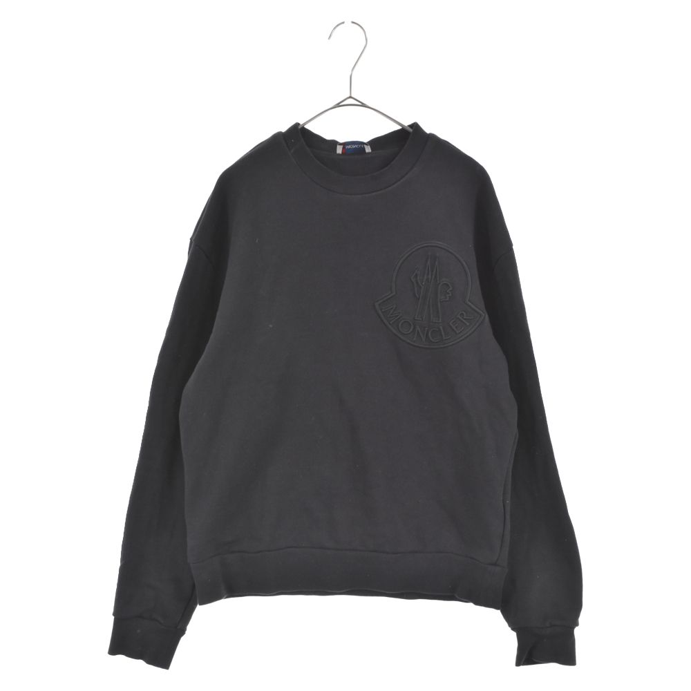 MONCLER 21AW バックライン ロゴ刺繍 クルーネックスウェットシャツ