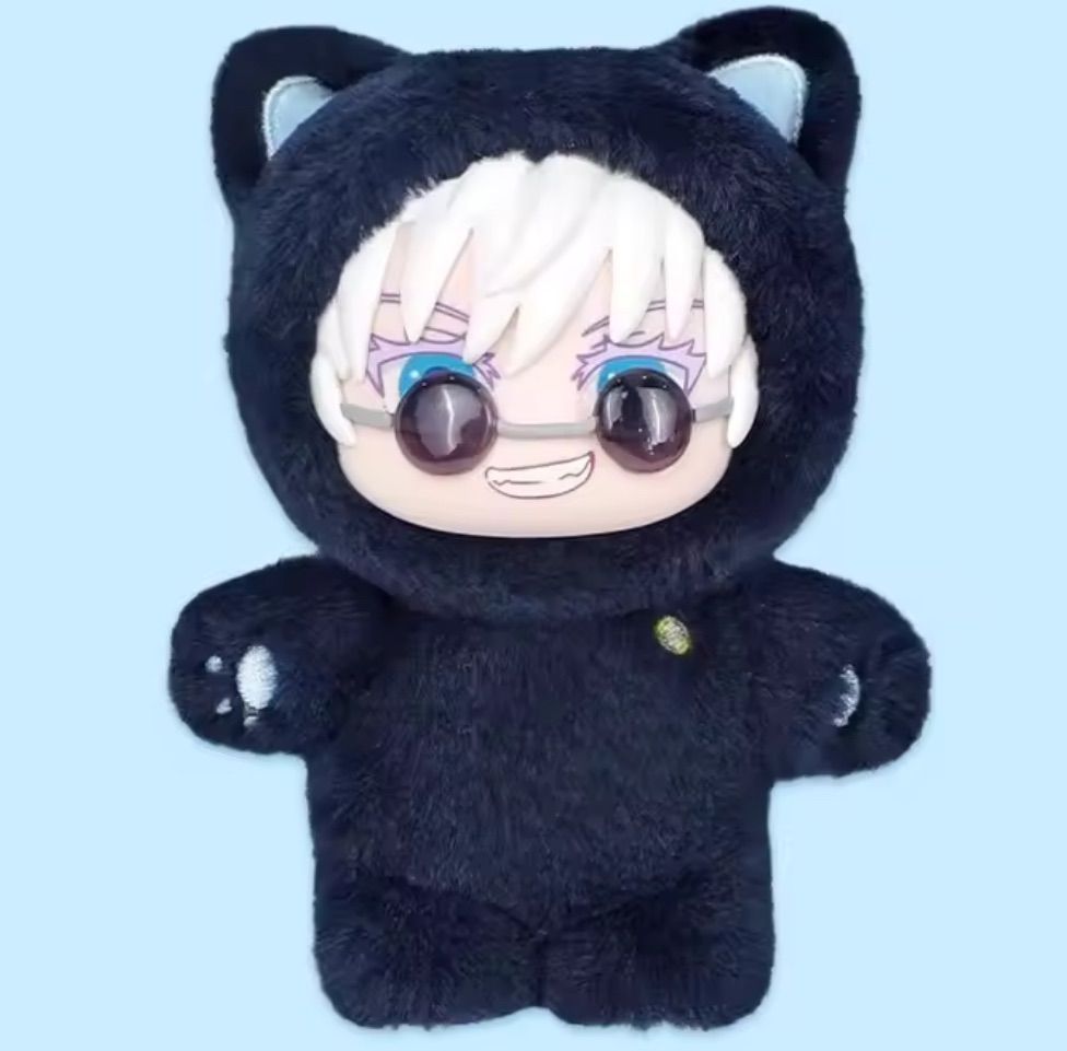 【正規品】呪術廻戦 EAKI 猫耳 マスコット ぬいぐるみ 五条悟　シークレット 即納】呪術廻戦 EAKI 猫耳パジャマ ぬいぐるみ フィギュア 五条悟