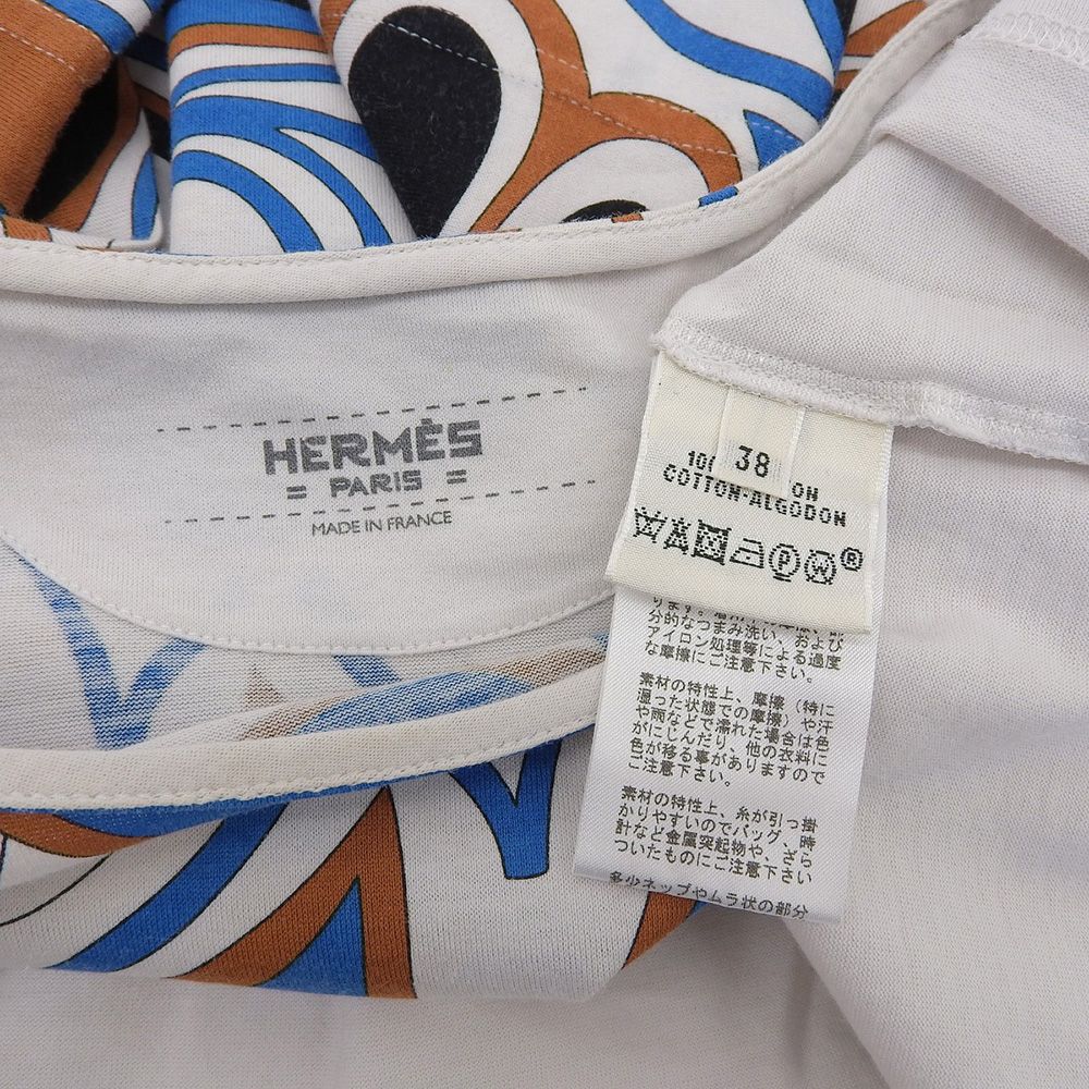 HERMES エルメス 美品 HERMES エルメス コットン100% ボートネック 