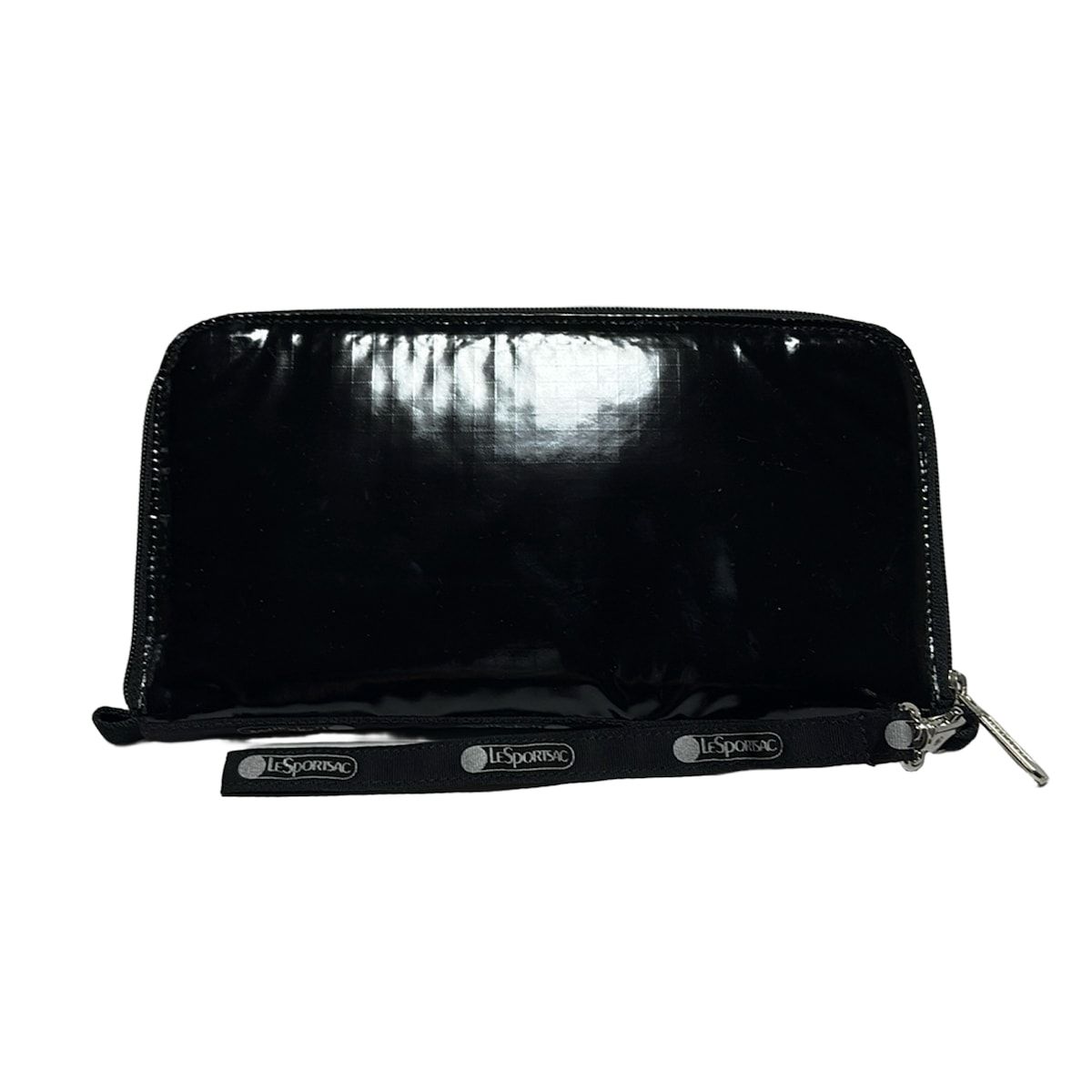 LESPORTSAC レスポートサック 小物入れ - 黒 パスポートケース|ラウンドファスナー