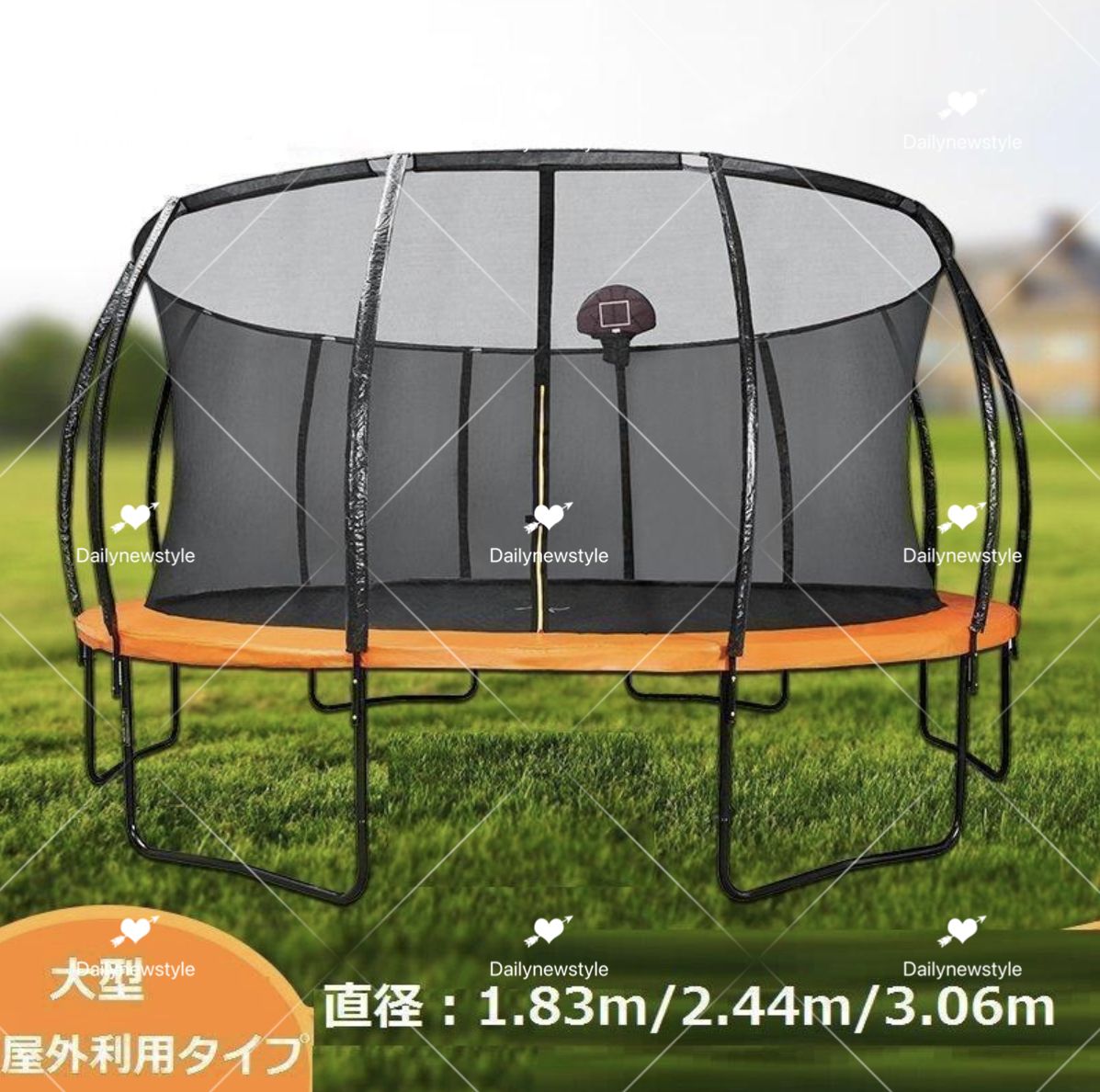 直径2.44m大型 トランポリン（ 室内 使用 ） 大型遊具
