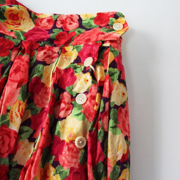美品 YAECA ヤエカ Big Tuck Culotte リバティプリント ビッグ