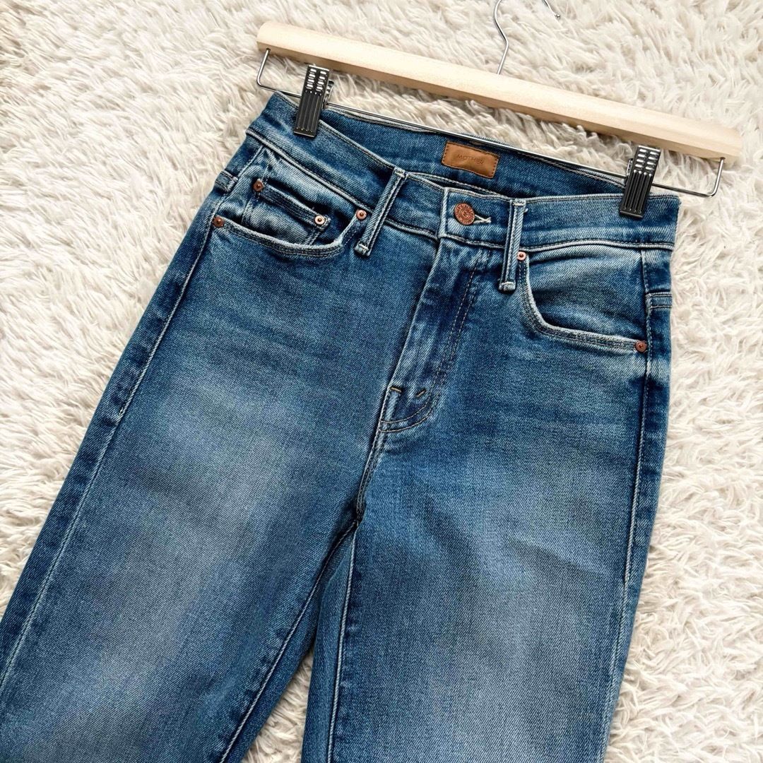MOTHER マザー デニムパンツ フ ブーツカット ジーンズ 23サイズ ブルー