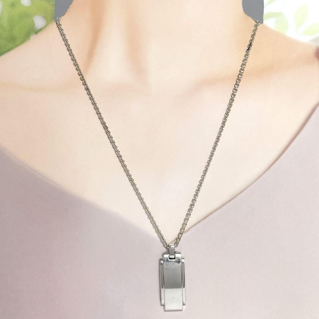 人気】ティファニー メンズ プレート ペンダント ネックレス シルバー