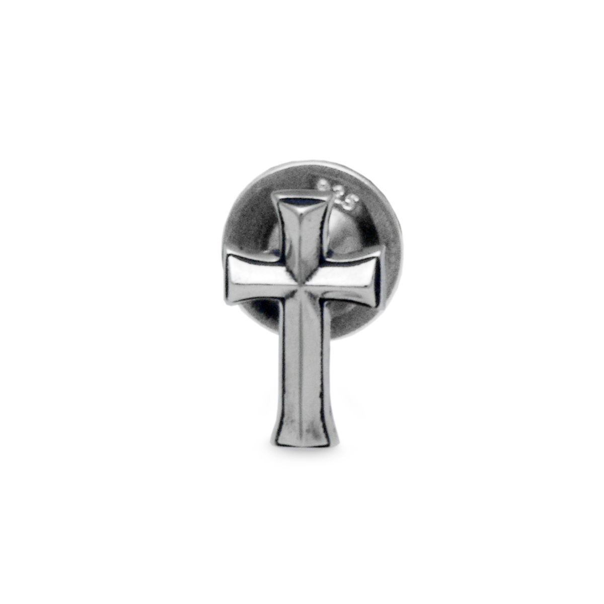 十字架|シルバー925ピアス メンズ片耳ピアス|セカンドピアス|シルバーアクセサリー メンズアクセサリー|彼氏プレゼント|誕生日プレゼント|pe72