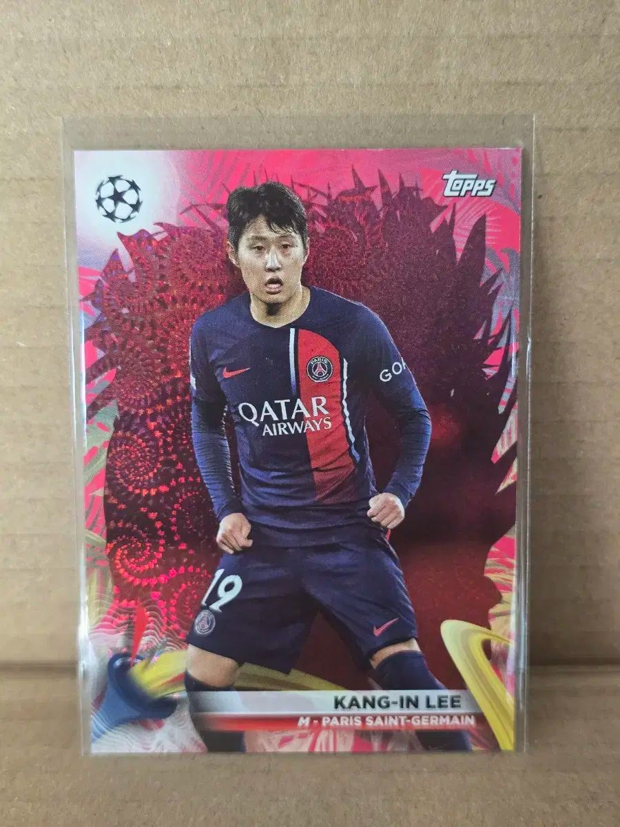 2025 TOPPS トップス UEFA 李剛仁 イ ガンイン レッド 5