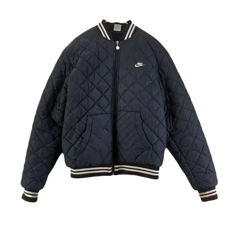 F7169 NIKE メンズ 84 ー 180 キルティング ジップアップ ジャケット/ダーク