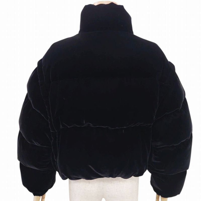 プラダ PRADA コンバーチブル クロップド ベルベット ダウン