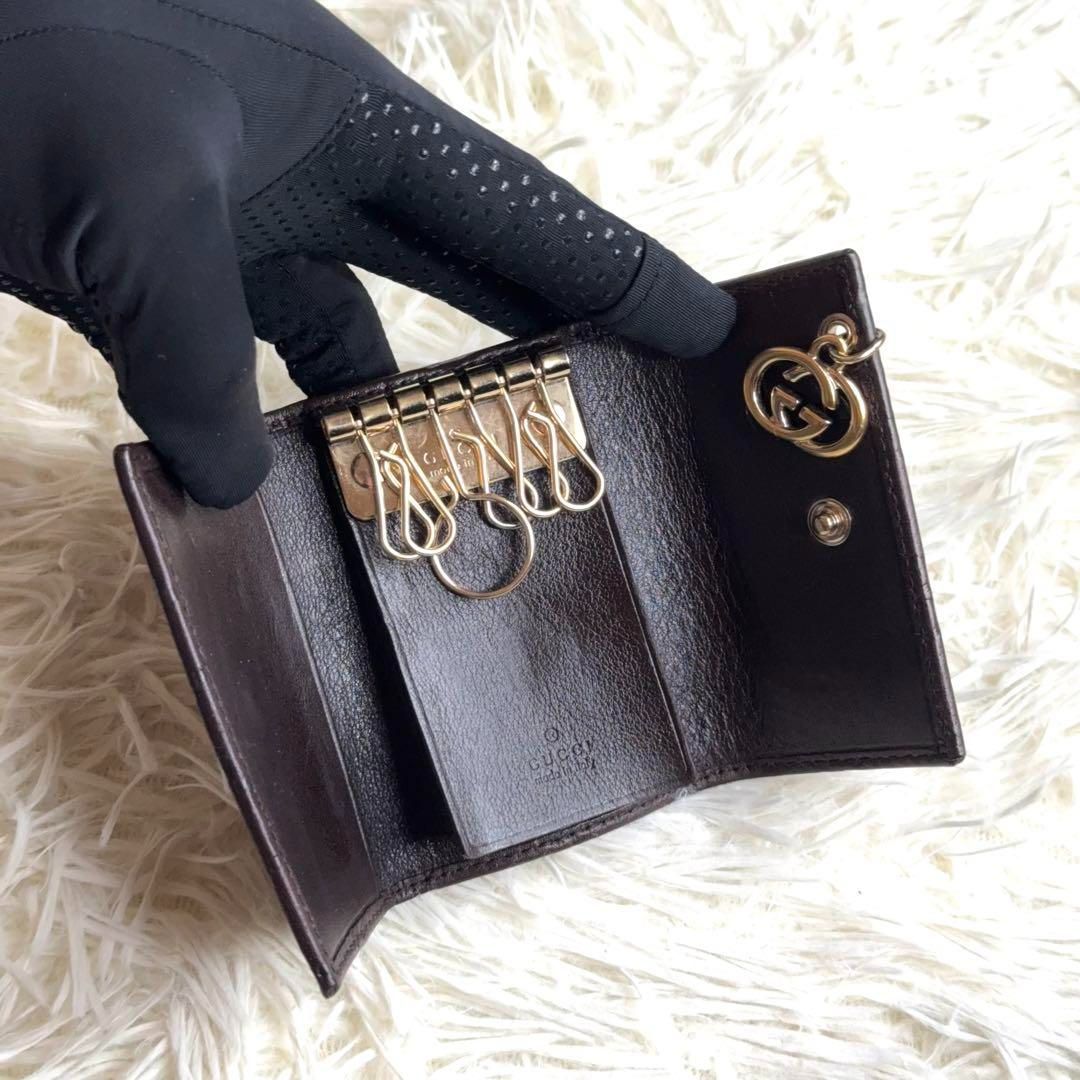 ≫美品≪ / グッチ シマインターロッキングGキーケース 212111